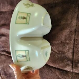 Pfaltzgraff Herb Planter Design Cream and Green Dinnerware